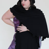 'Black' Mystic Hooded Shawl