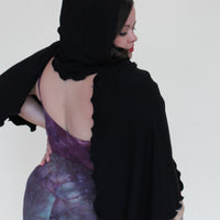 'Black' Mystic Hooded Shawl