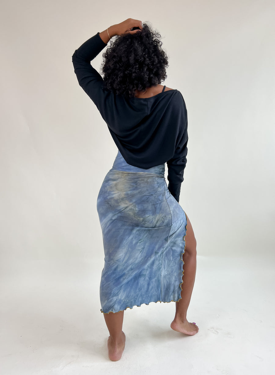 Mermaid Midi Skirt 'Blue Oyster'