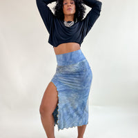 Mermaid Midi Skirt 'Blue Oyster'