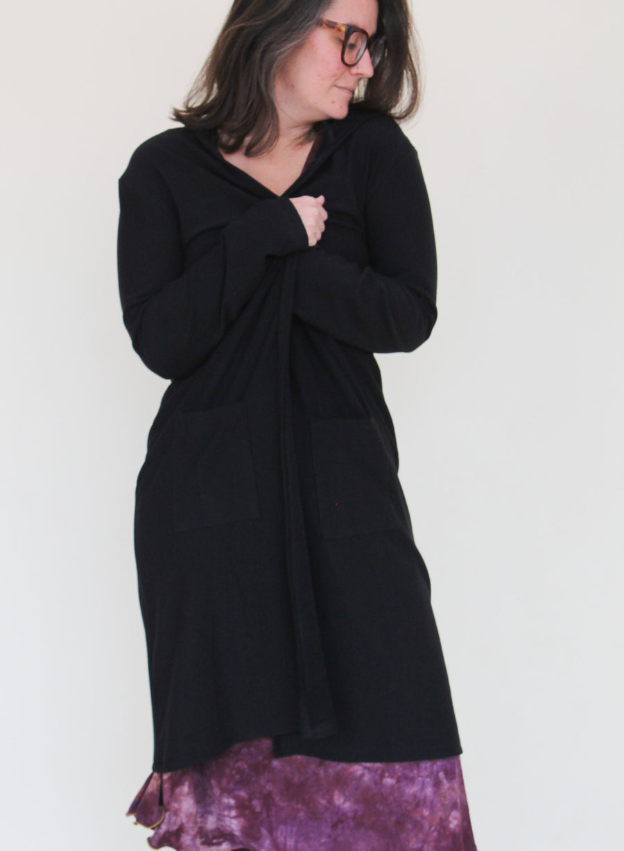 Hooded Cardigan 'Solids'