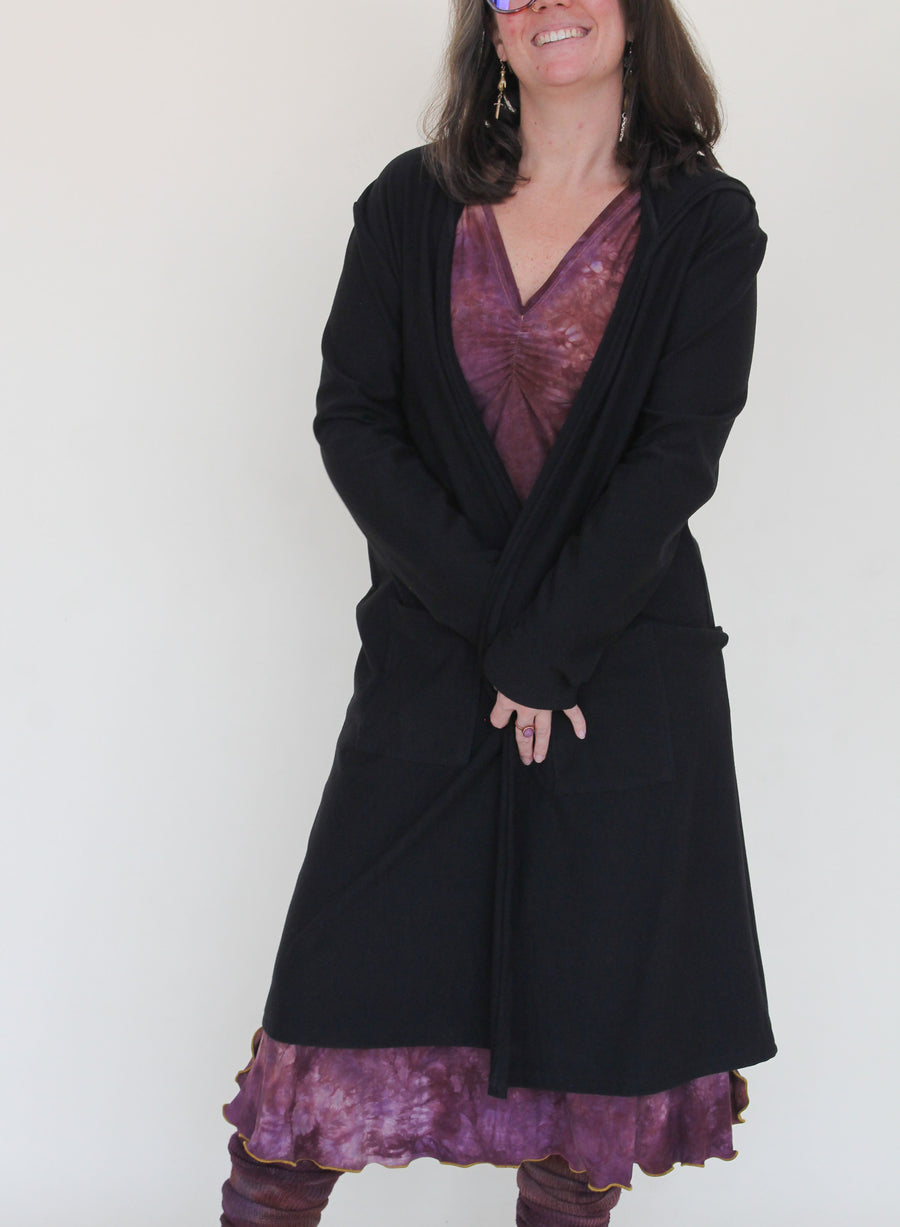 Hooded Cardigan 'Solids'