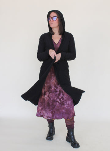 Hooded Cardigan 'Solids'