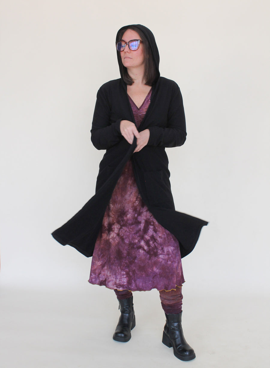 Hooded Cardigan 'Solids'