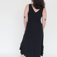 'Black' Midi Slip Dress