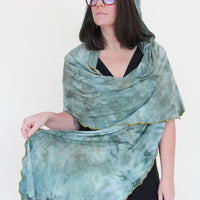 'Aventurine' Mystic Hooded Shawl