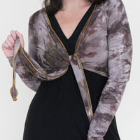 'Amethyst Deceiver' Long Sleeve Wanderess Wrap-Top