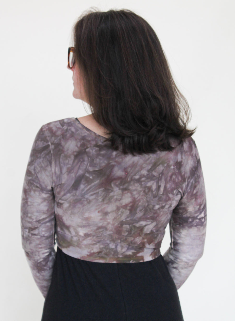 'Amethyst Deceiver' Long Sleeve Wanderess Wrap-Top