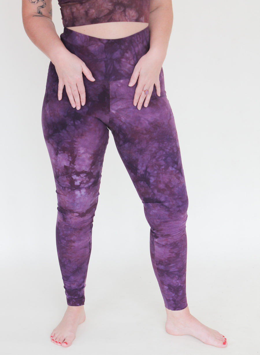 'Royal Magenta' Hemp/Cotton Leggings