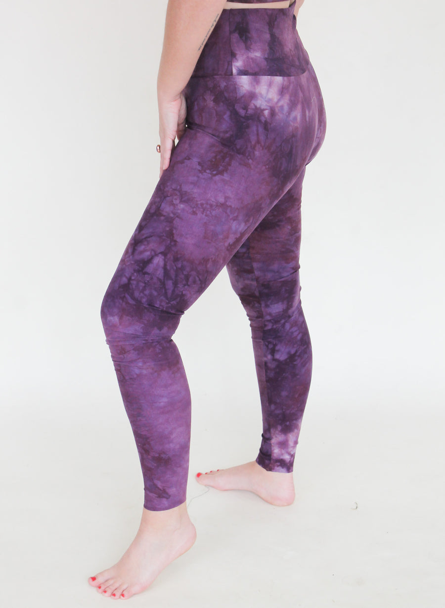 'Royal Magenta' Hemp/Cotton Leggings