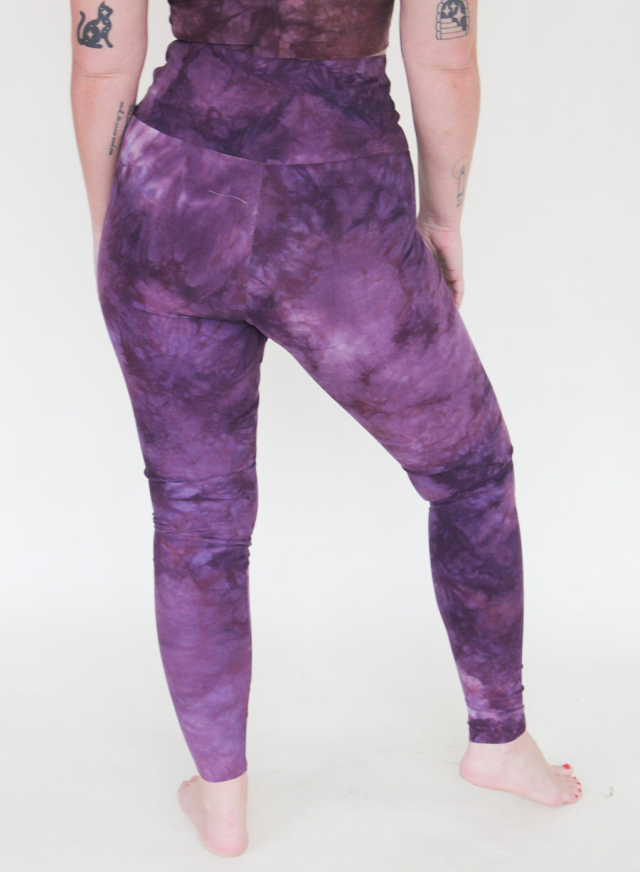 'Royal Magenta' Hemp/Cotton Leggings