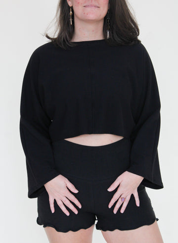 'Black' Mila Crop Top