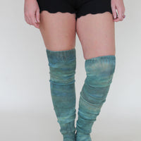 'Aventurine' Thigh High Socks