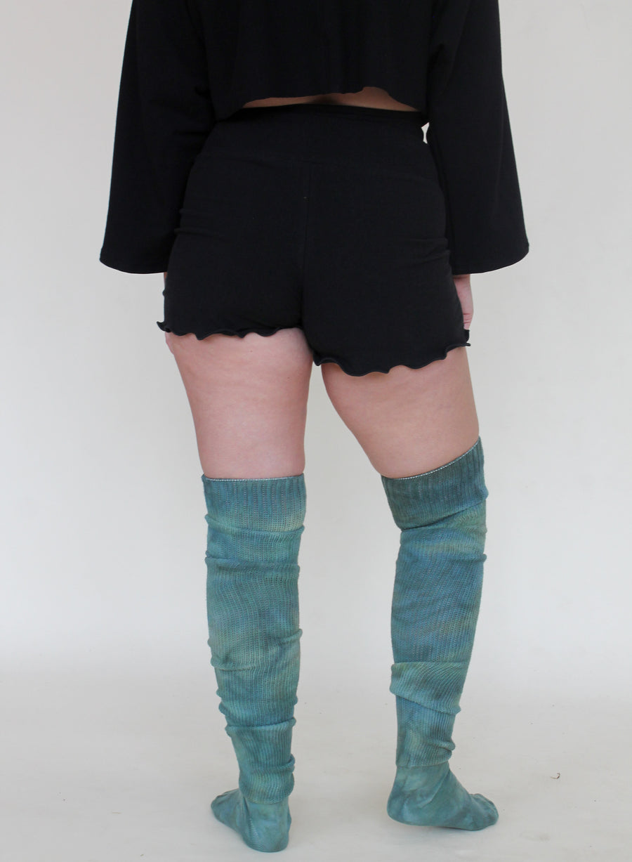 'Aventurine' Thigh High Socks