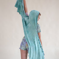 'Seafoam' Mystic Hooded Shawl