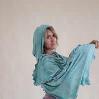 'Seafoam' Mystic Hooded Shawl