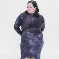 Mock-neck Crop 'Hand-Dyed'