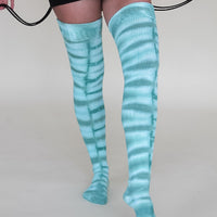 'Seafoam' Thigh High Socks