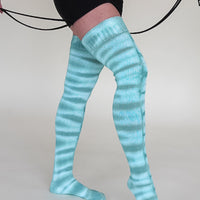 'Seafoam' Thigh High Socks