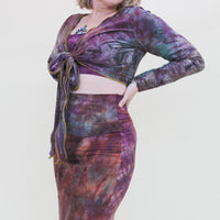 'Nebula' Long Sleeve Wanderess Wrap-Top