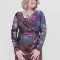 'Nebula' Long Sleeve Wanderess Wrap-Top