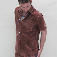 'Cocoa' Pocket Button Down Shirt