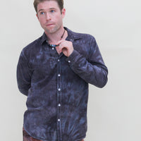 'Midnight' Long sleeve Button Down Shirt