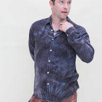 'Midnight' Long sleeve Button Down Shirt