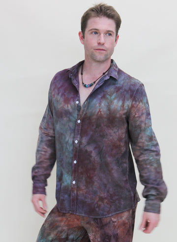 'Nebula' Long Sleeve Button Down Shirt