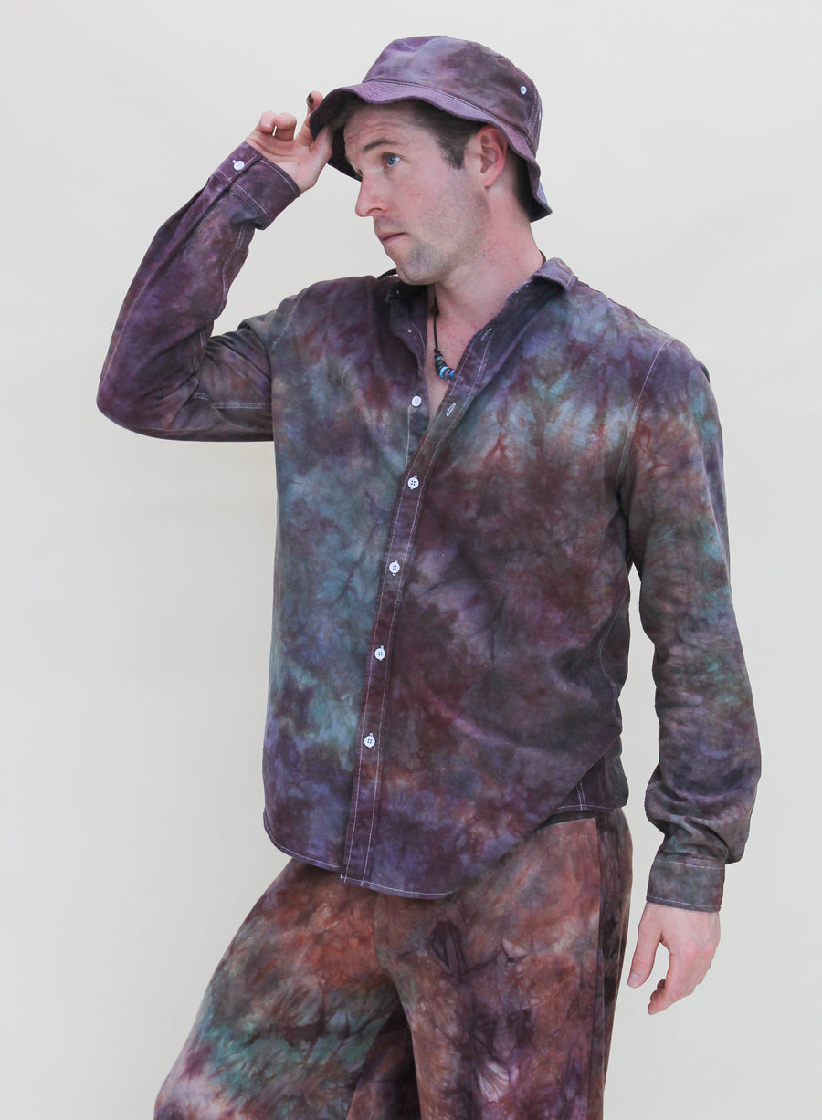 'Nebula' Long Sleeve Button Down Shirt