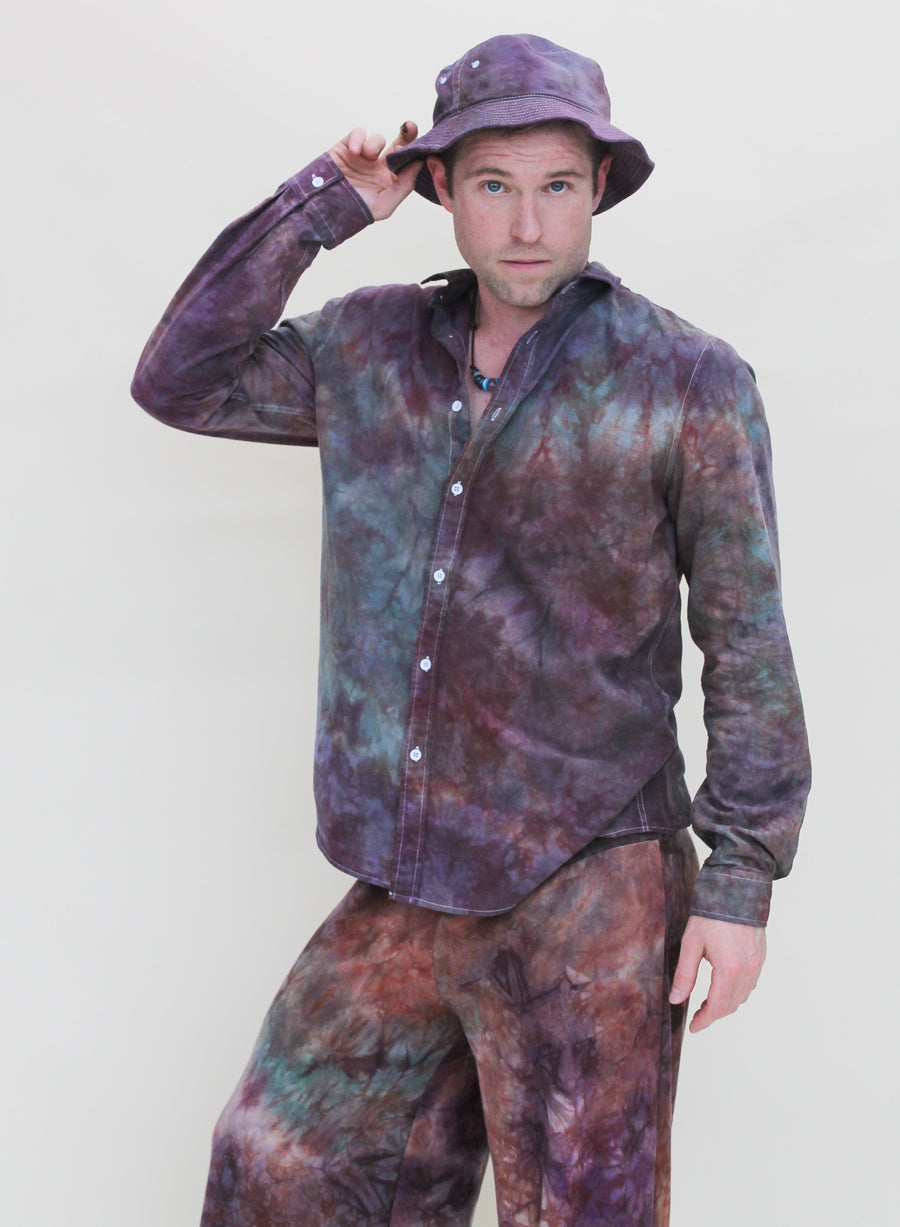 'Nebula' Long Sleeve Button Down Shirt