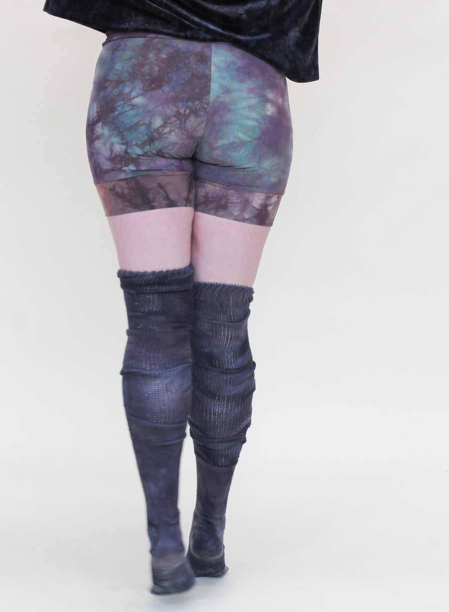 'Midnight' Thigh High Socks