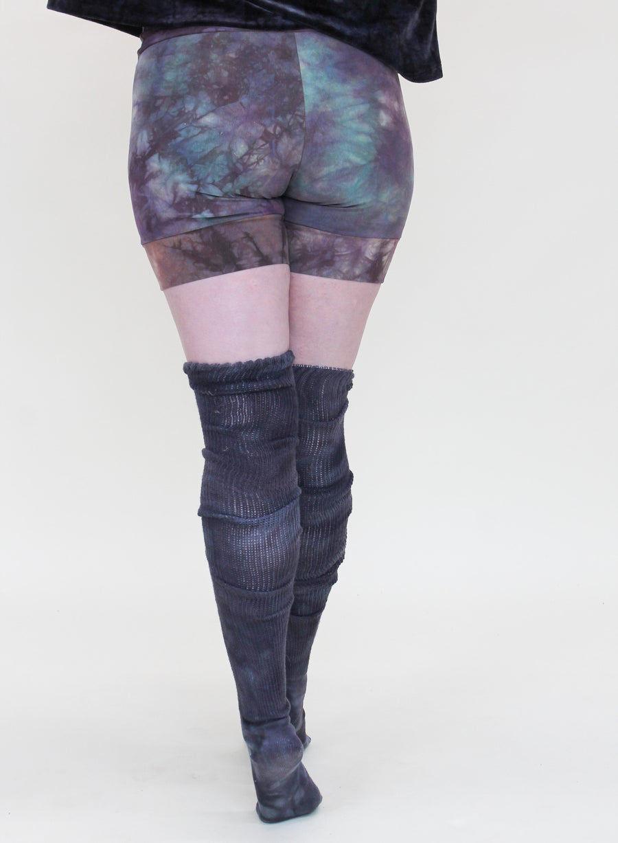 'Midnight' Thigh High Socks