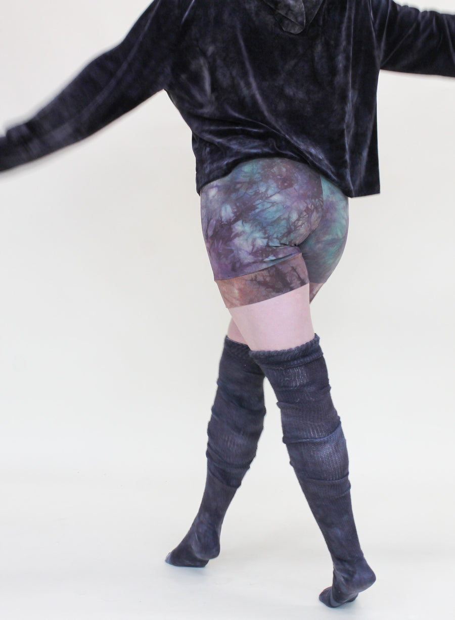 'Midnight' Thigh High Socks