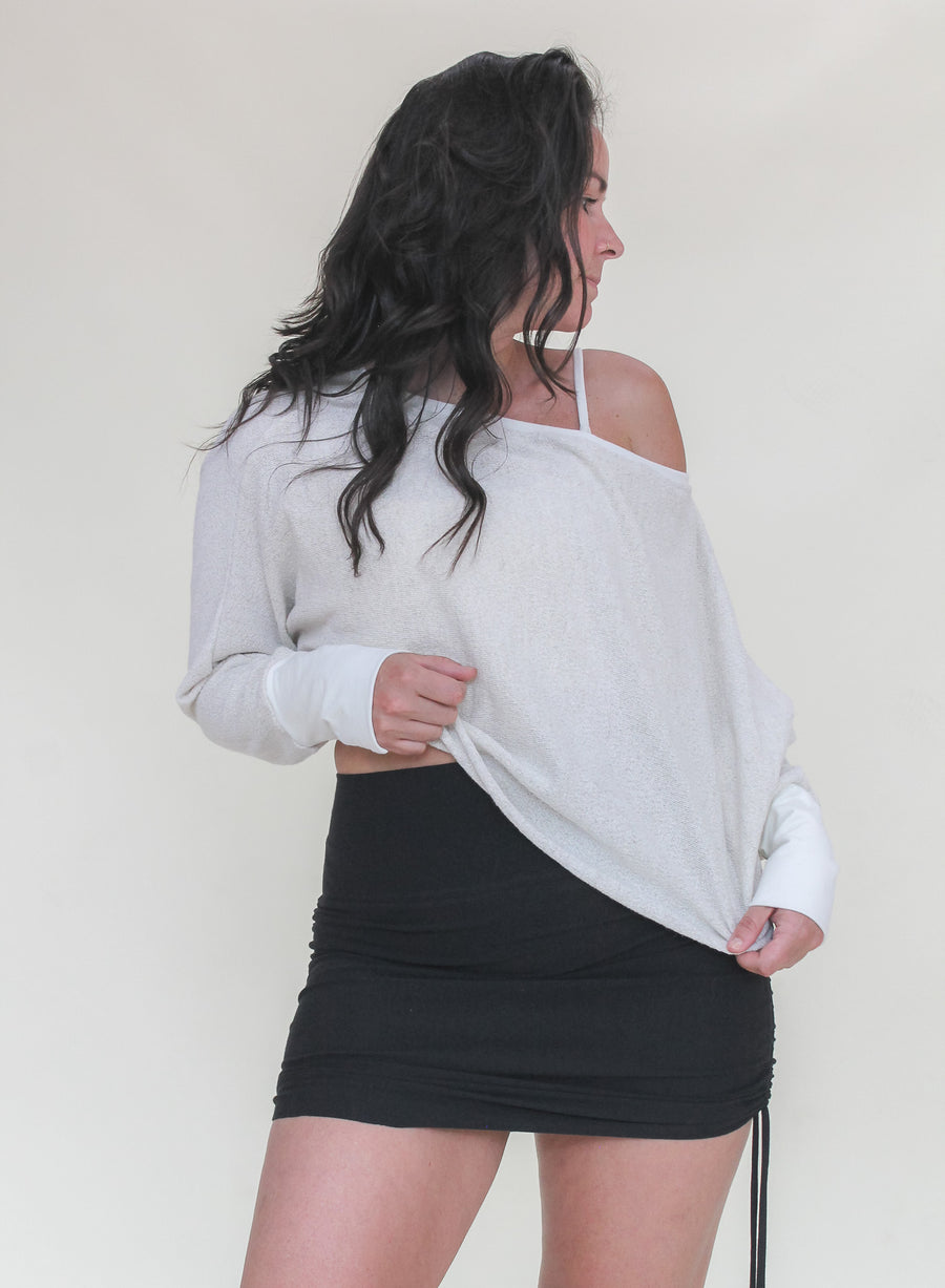 'Cream Crepe' Kristina Crop