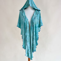 'Seafoam' Mystic Hooded Shawl