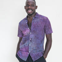 'Druzy Chrysocolla' Pocket Button Down Shirt