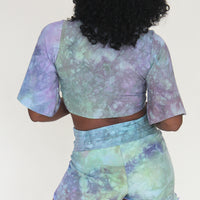 'Iridescence' Butterfly Sleeve Wanderess Wrap-Top