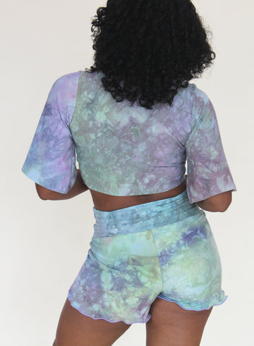 'Iridescence' Ruffled Shorties