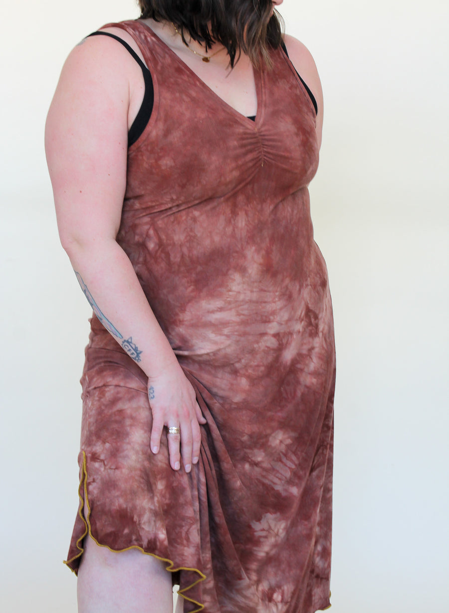 Midi Slip Dress *Sleeveless* 'Hand-Dyed'