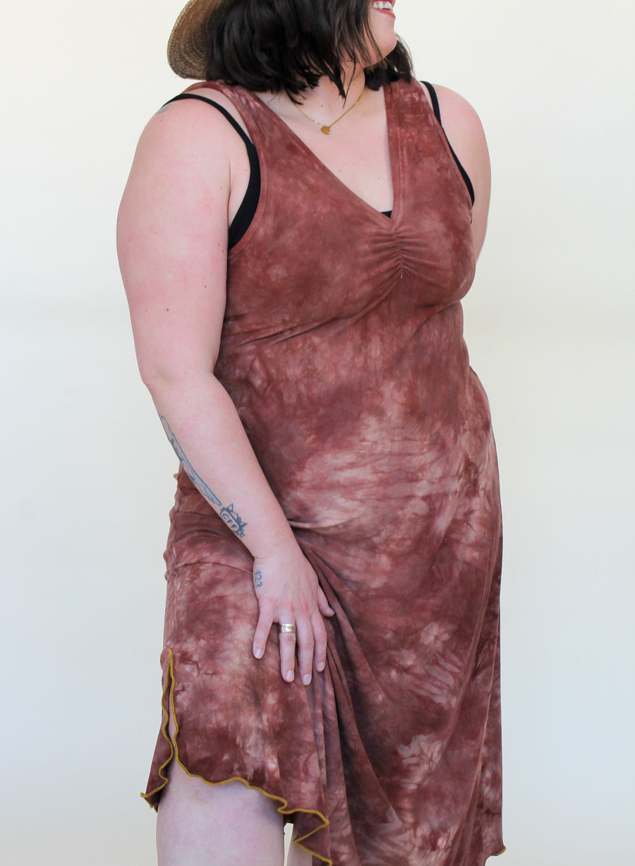 Midi Slip Dress *Sleeveless* 'Hand-Dyed'