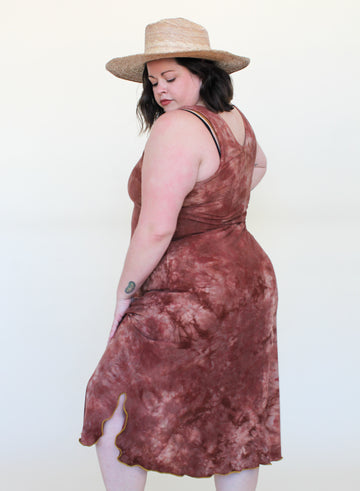 Midi Slip Dress *Sleeveless* 'Hand-Dyed'