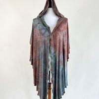 'Druzy Chrysocolla' Mystic Hooded Shawl